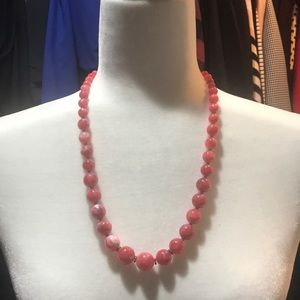Pink Beaded Necklace